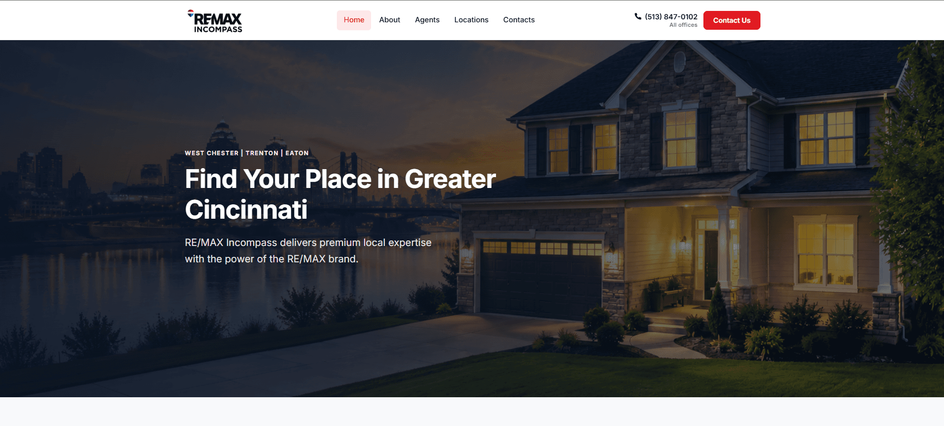 RE/MAX Incompass website homepage