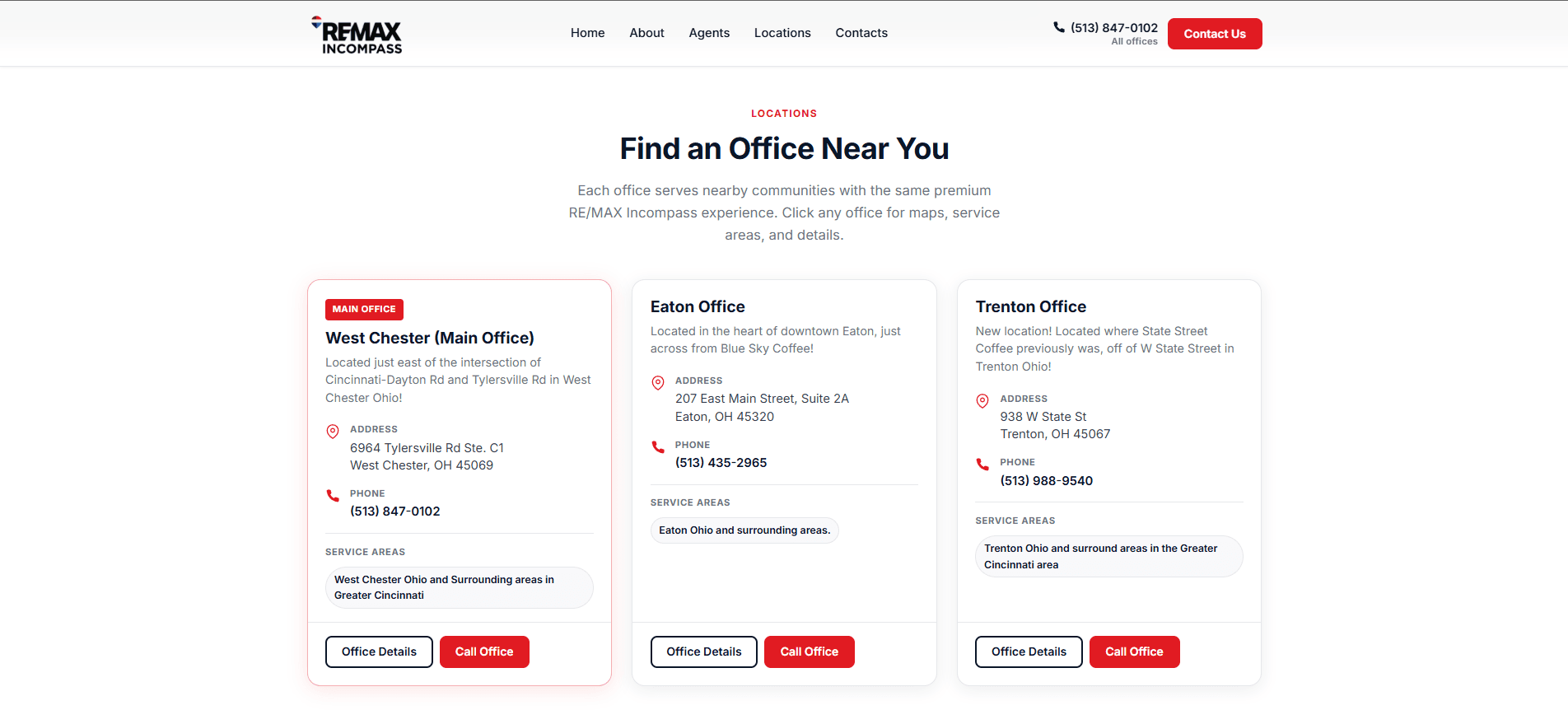 RE/MAX Incompass website detail